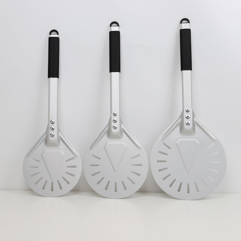 Revit montering 7inch/8Inch/9inch perforerad aluminium pizza peel pizza spade pizza spatula pizza paddel