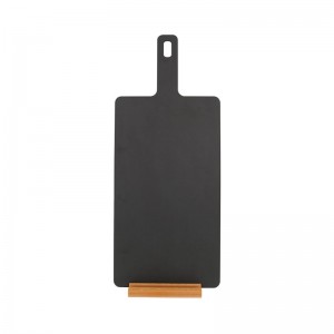 Träfiber Epikurean Pizza Cutting Board Diskmaskin Säker värmebeständig Eco Friendly Juice Groove Choping Board med handtag